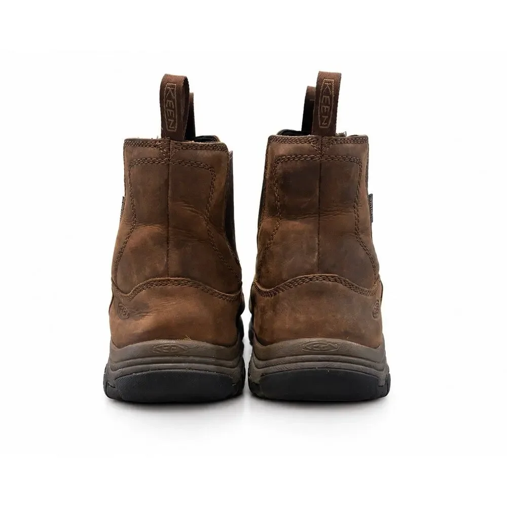 KEEN Anchorage III Chelsea Boots Mens 10 Brown Waterproof Leather Insulated